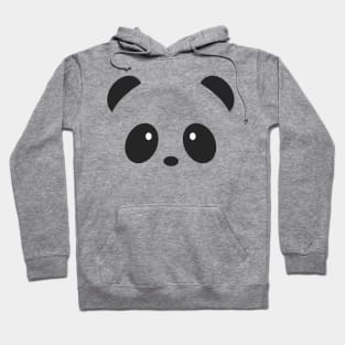 Cute Black Panda Design Hoodie